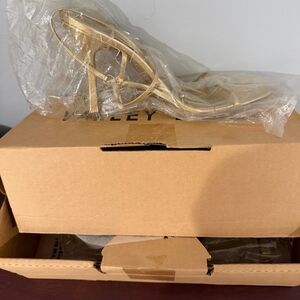 Valley Lane Gold Strappy Heels